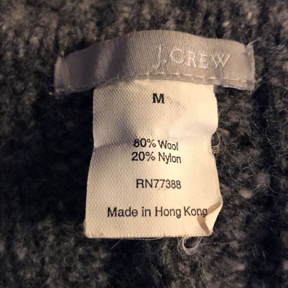 J. Crew Long Gray Cardigan Wool Knit Sweater Medium - Picture 15 of 16
